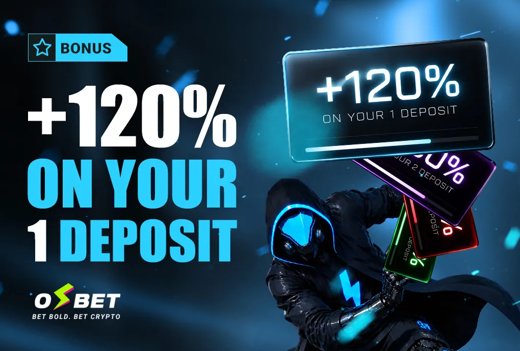 1st Deposit Bonus — 120%