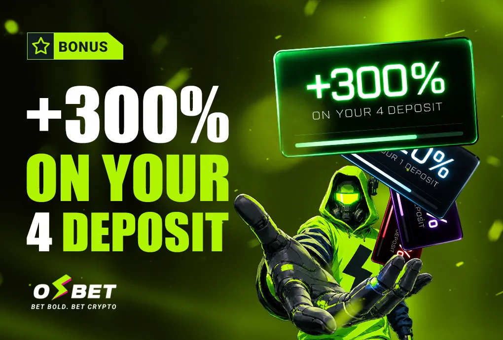 4th Deposit Bonus — 300%