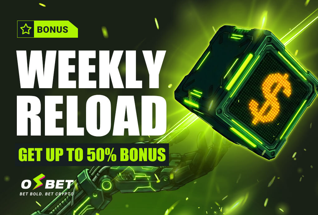 Weekly Reload: Up to 50% Bonus